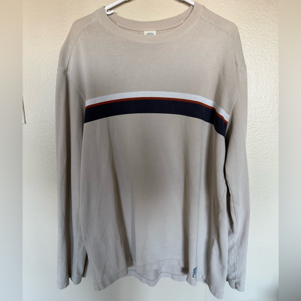 Tan Long Sleeve Old Navy shirt, Size Large